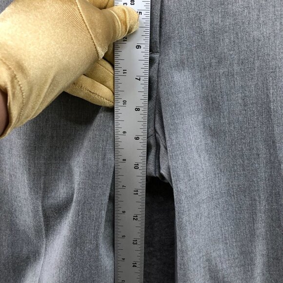 BCBGMaxazria Flare Dress Pants Womens 4 Mid Rise Light Gray Formal Y2K Career - Picture 10 of 11